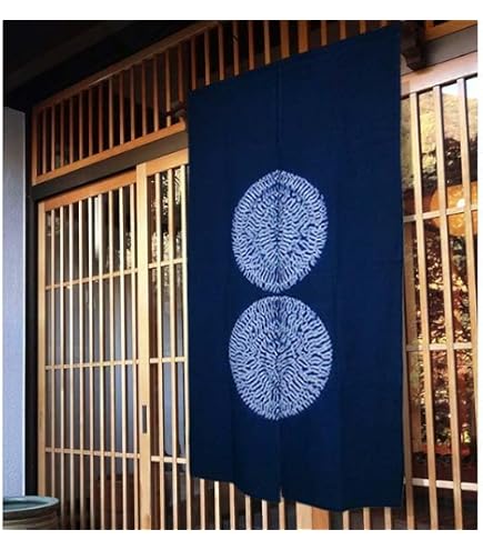 【有松鳴海絞り】高級 麻のれん 浅井紋商事 板締め絞り 麻100% 伝統工芸 有松鳴海絞り】高級 麻のれん 浅井紋商事 板締め絞り 麻100% 伝統工芸