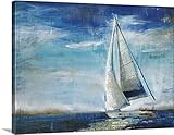 Liz Jardineプレミアムシックラップキャンバス壁アート印刷題名Sail Away 24" x 18" 1896553_24_24x18_none