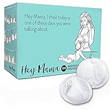 Hey Mama Disposable Nursing Pads - (120) Super Absorbent, Ultra Comfortable & Individually Wrapped b