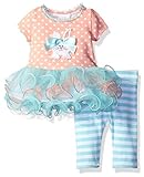 Appliquedニットチュチュドレスとレギンスセット カラー: ピンク