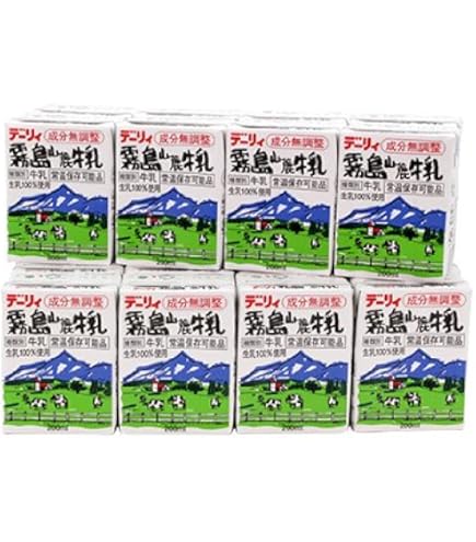 Amazon.co.jp: 九州乳業 みどり牛乳 LL デカ 200ml紙パック×48本［24本