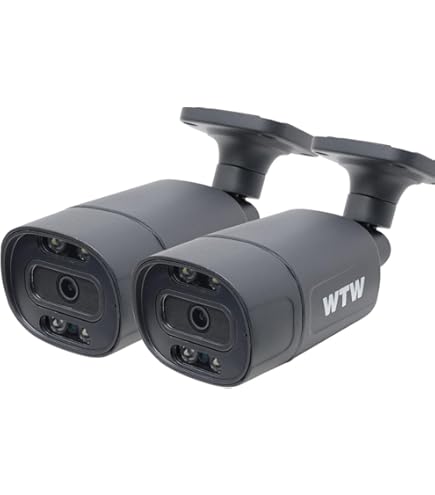 Amazon.co.jp: WTW 塚本無線 800万画素防犯灯ドームカメラ 2台【PoE