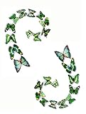 ZCHING 3D Butterfly Removable Mural Stickers DIY Art Decor Decal Crafts for Kids Bedroom Living Room