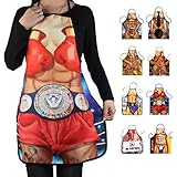 FUT(エフュ ト) セクシー図案豊富な全8スタイル男女兼用個性的自宅/ガーデニング/飲食店/キッチン/カフェ/作業着シンプルエプロン57cm*73cm
