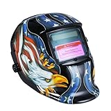 SODIAL(R) ソーラーオートダークニング溶接ヘルメット　ミグティグアークフライス溶接機マスク