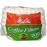 Melitta [メリタ] 8から12カップ用 バスケットタイプ コーヒーフィルター 200枚 Basket Coffee Filters White (8 to 12-Cup) 200-Count Filters [並行輸入品]