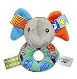 aibearty Grasp Hand RattleおもちゃソフトRattlesリングベビーシャワーのギフト free size AAwj-171117B-01