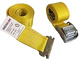 Seculok 2 " x 12 ' LogisticカムバックルCargoストラップwith E / Aシリーズスプリング継手