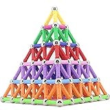 Glantop 136pcs磁気Sticks and Ballsビルディングブロックセット教育Construction Stacking Toy for Kids