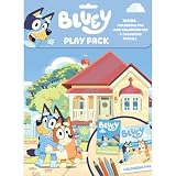 Bluey(ブルーイ) プレイパック 塗り絵ブック | ぬりえパッド、ミニぬりえパッド、塗り絵鉛筆4本付き | キッズアクティビティ塗り絵ブック | 旅行に最適 | 子供へのギフト| 対象年齢3歳以上。