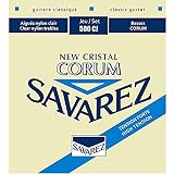 サバレス ニュークリスタルコラム クラシックギター弦 SAVAREZ CORUM/NEW CRISTAL Classic Guitar Strings (500CJ High Tentionハイテンション, 1セット)