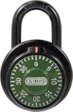 ABUS 78/50 KC 2-Inch Locker Dial Combination Padlock with Key Control, Black by ABUS
