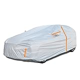NUOMAN 車 カバー SUV カーカバー ボディカバー 裏起毛タイプ 防水 雪対策 5層構造 サイドのジッパー 防風防輻射紫外線防塵 黄砂対策 ミニバン車 汎用 サイズ (A8-YXL:520cm*200cm*180cm)