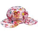 アスナロ（帽子・キャップ） 水泳帽 アンパンマン 日よけ布付 スイムキャップ 女の子 ベビー48-50 ピンク