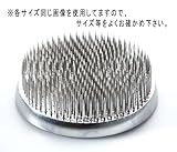 変り型剣山 化粧箱入 極密 中 丸 ステンレス針 ゴム付