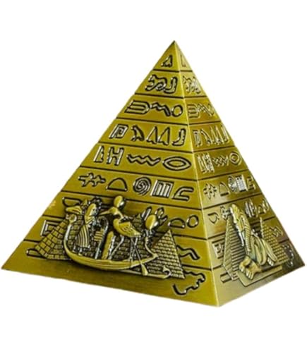 Amazon.co.jp: Ebros ゴールデン古代エジプト象形文字ピラミッド装飾