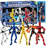 ZiZa(ジザ) T13 アクションフィギュアセット 完成品 3Dプリント ロボットタイタン 13 アクションフィギュア T13 アクションフィギュア オレンジ ホワイト イエロー ブルー レッド (5色)