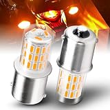 S25 LED ウィンカー バルブ BA15S 1156 P21W S25シングル 純正アンバー 12V-24V車用 バイク led ウインカー 車検対応(ピン角180度 2個入り)