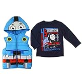 Thomas & Friends乳児幼児用男の子ブルートレインエンジンシャツ&ベストセット カラー: ブルー