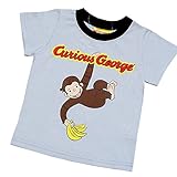 おさるのジョージ 半袖Tシャツ ベビー キッズ Curious George 子供用 fo-sn3256-9025 95cm グレー