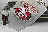 San Francisco 49ers NFL Sweatshirt Throwブランケット、グレー