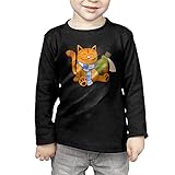 面白い オレンジ 猫 子供服 春秋 長袖 Tシャツ トレーナー 丸い襟 キッズ 男の子 女の子 ベビー おしゃれ カジュアル ファッション 可愛い
