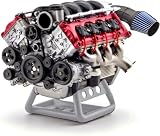 ミニ V8 エンジンモデルキット エンジン 模型 組み立て電気エンジンモデル DIY 教育科学エンジンおもちゃギフトセット AX90104 SCX10 Capra VS4-10 Pro/Ultra モデルカーキットバージョン用 (V8 Engine)