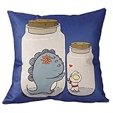 ウルトラマンと怪獣カトゥーン風クッションカバー綿 麻 製 お部屋インテリア 選べる 柄 (2)