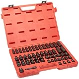 Sunex 3351 3/8-Inch Drive Metric Impact Socket Set Metric Shallow/Deep Universal Joint 6-Point Cr-Mo