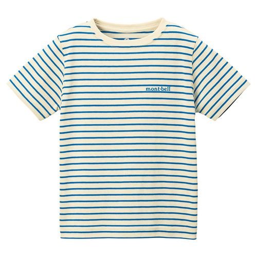 モンベル（montbell) WIC ボーダーT キッズ 100-120 IV/BL 1104815 100