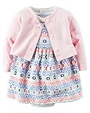 カーターズ Carter's 半袖ワンピース ＆ カーディガン 2点セット 2-Piece Bodysuit Dress & Cardigan Set NB (50-55cm)