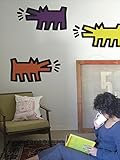 BLIK ウォールステッカー ほえる犬 アソートカラー（三色） BKH-105-DPC