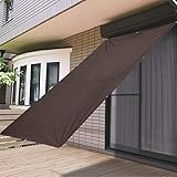 FIELDOOR 日よけ サンシェード 200×290cm 【ダークブラウン】 スクリーン UVカット 高耐水 ベランダ オーニング すだれ 簡単設置