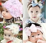 女の子 ベビー用 ヘアーバンド 帽子 4点 セット 赤ちゃん 幼児 衣装