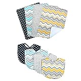 Trend Lab Zigzag 8 Piece Bib and Burp Cloth Set by Trend Lab