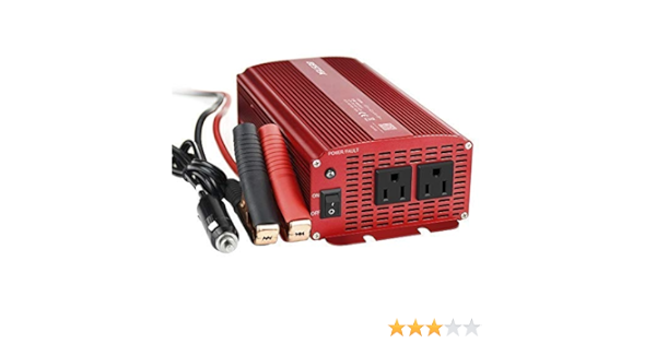 Amazon Bestek カーインバーター 1000w 車載充電器 六つ保護機能 Acコンセント2口 Dc12vをac100vに変換 12v車対応 Mri F4 インバーター コンバーター 車 バイク