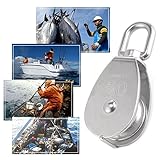 回転アイロープ滑車 ステンレススチール シングルプーリーブロック シングル滑車 304ステンレス製 M50