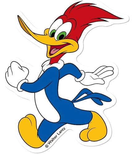 Amazon | ウッドペッカー ダイカットミニステッカー ロゴ&FACE