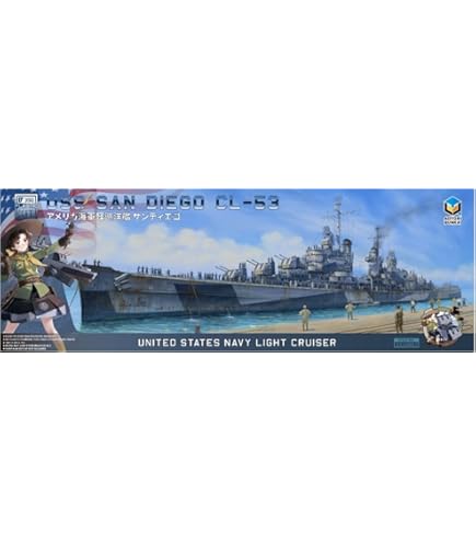 【新品】プラモデル 1/350 米海軍 軽巡洋艦 USSアトランタ CL-51 1/350 米海軍軽巡洋艦 USS アトランタ CL-51 (デラックス版