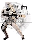 First Order Storm Trooper Stormtrooper Blaster Tie Fighterロゴシンボルの覚醒取り外し可能な壁デカールステッカーアートホームデコレーションKid