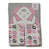 めんぷます田赤ちゃんの沐浴ガーゼ 2枚入りありがとう! (ピンク)35×70cm綿100%日本製