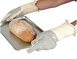 Gloves Hot Grip Gauntlet With Nitrile Grip Pattern - Size 9 by Ultimate Industrial