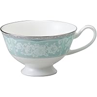 NARUMI(ナルミ) カップ ソーサー グレイスエア ティーコーヒー兼用 グリーン 200cc 電子レンジ温め対応 51707-2473P