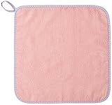 西川産業 ムースパフ パイル糸 パフィールコットン ひも付き ガーゼミニテリー大 ピンク LQP8002023-P