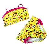 Zhhlinyuan Kids Girl Butterfly Prints 水着 Two Pieces Bikini Set 4-10 Years tyft00268#