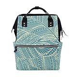 ママバッグ　マザーズバッグ　リュックサック　ハンドバッグ　旅行用 復古 民族風 羽 ファション