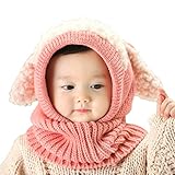 帽子 ベビー キッズ うさぎちゃん風 ニット帽 ニット 赤ちゃん 子 子供 用 かわいい 防寒 【肩＆耳まであたたか】選べる5色