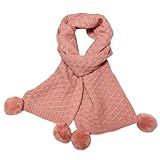 Goenn かわいい ベビー 赤ちゃんマフラー 防寒 冬 しもやけ 対策 キッズ子供用 誕生日 お祝い プレゼント 公園 お出かけ お散歩 (ピンク)