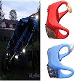 3点赤ちゃんベビーカーシリコーンコーションランプ常夜灯防水安全フラッシュのまま