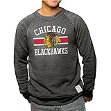 Chicago Blackhawks Adult Vintage Triバークルーネックスウェットシャツ – ブラック L